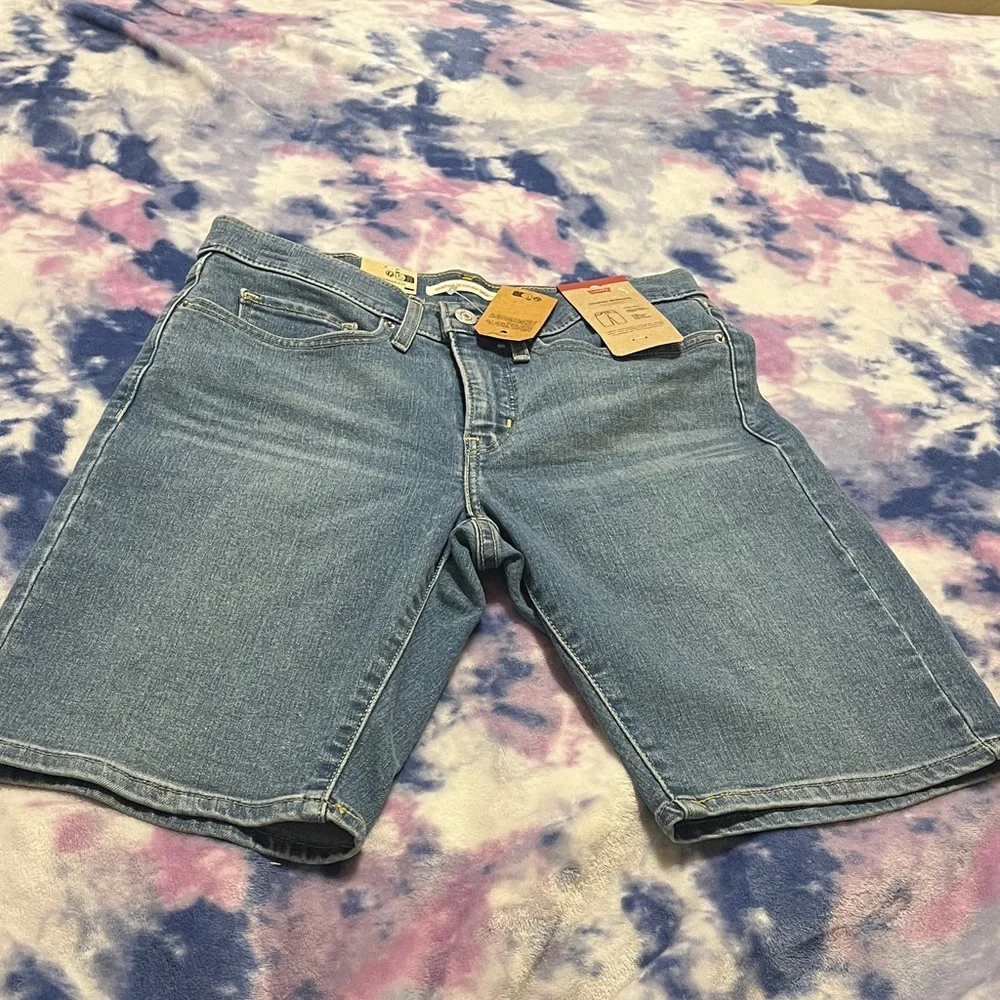 Levi's Shaping Bermuda Denim Shorts